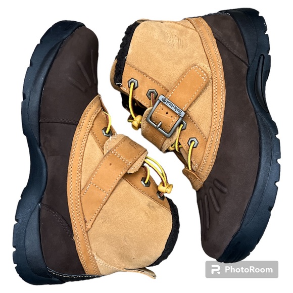 Kids’ juniors’ Timberland waterproof Mallard ankle booties 5.5 wheat brown NEW - Picture 3 of 9